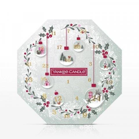 neuveden: YANKEE CANDLE Dárková sada Adventní věnec (24 × čajová svíčka (á 3 ks)+ 1 ×