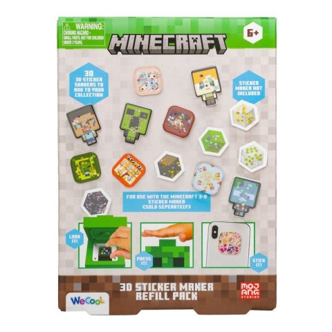 neuveden: Minecraft 3D Sada na výrobu samolepek - Náhradní set