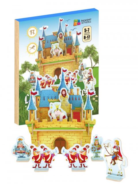 neuveden: NiXiM Dřevěné 3D puzzle - Hrad pro princeznu neuveden: NiXiM Dřevěné 3D puzzle - Hrad pro princeznu