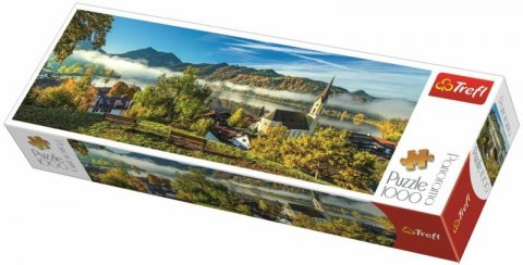 neuveden: Trefl Puzzle Jezero Schliersee, Německo / 1000 dílků Panoramatické