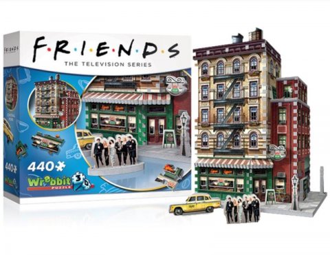 neuveden: Přátelé / Friends: Puzzle Wrebbit 3D - Central Perk / 440 dílků