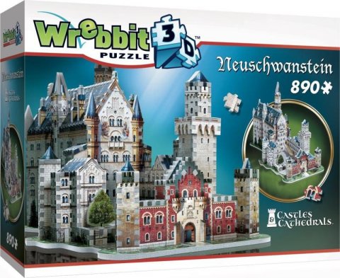 neuveden: Puzzle 3D Zámek Neuschwanstein 890 dílků