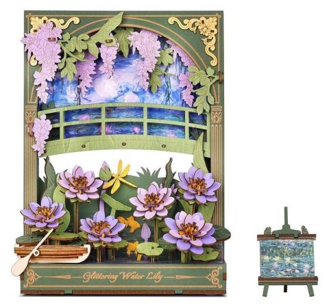 neuveden: 3D Dřevěná skládačka: Třpytivé lekníny