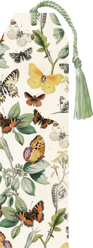 -: Knižní záložka Butterflies
