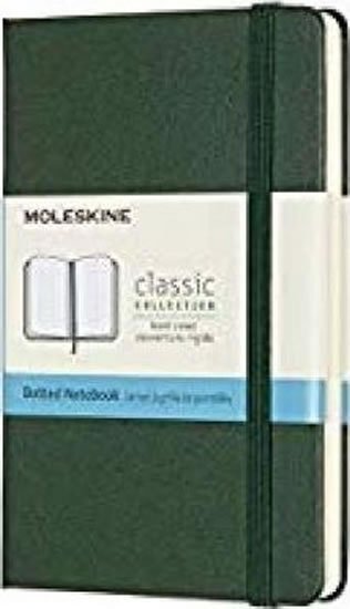 neuveden: Moleskine: Zápisník tvrdý tečkovaný zelený S