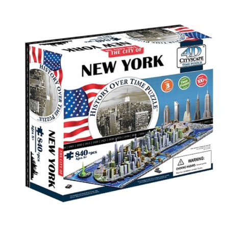 neuveden: Puzzle 4D - New York 71x30 cm
