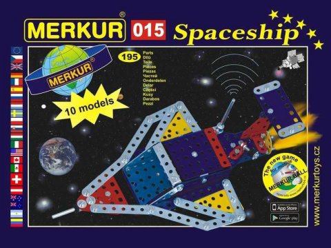 neuveden: Merkur 015 Raketoplán, 195 dílů, 10 modelů