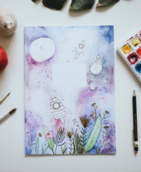 neuveden: Be Nice EKO Školní sešit 624/A6 linkovaný - Vesmír