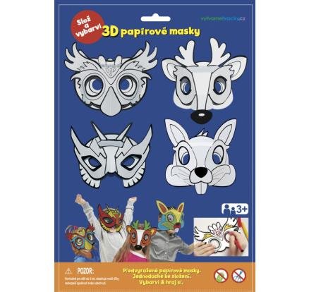 neuveden: 3D Karnevalové masky - sova, jelen, králíček, superhrdina neuveden: 3D Karnevalové masky - sova, jelen, králíček, superhrdina