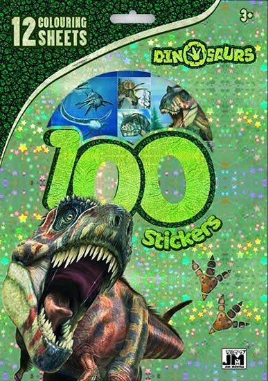 neuveden: Dinosauři - 100 samolepek s omal. listy