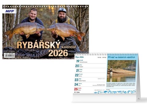neuveden: Rybářský kalendář 2026 - stolní kalendář