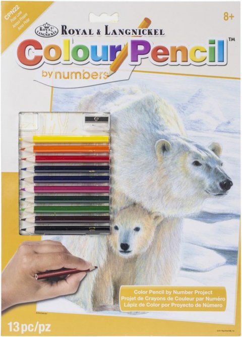 neuveden: Royal & Langnickel Malování podle čísel Pastelkami - Lední medvěd (Color Pe