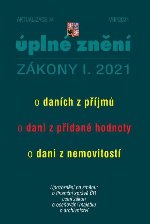 neuveden: Aktualizace I/4 2021 Daně z příjmů