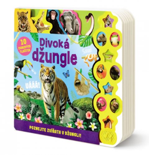 neuveden: Divoká džungle - Poznejte zvířata v džungli, 10 zvukových tlačítek neuveden: Divoká džungle - Poznejte zvířata v džungli, 10 zvukových tlačítek