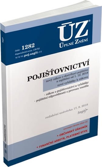 neuveden: ÚZ 1282 Pojišťovnictví, pojištění odpovědnosti z provozu vozidla