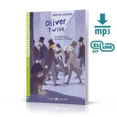 Dickens Charles: Young ELI Readers 4/A2: Oliver Twist + Downloadable Multimedia