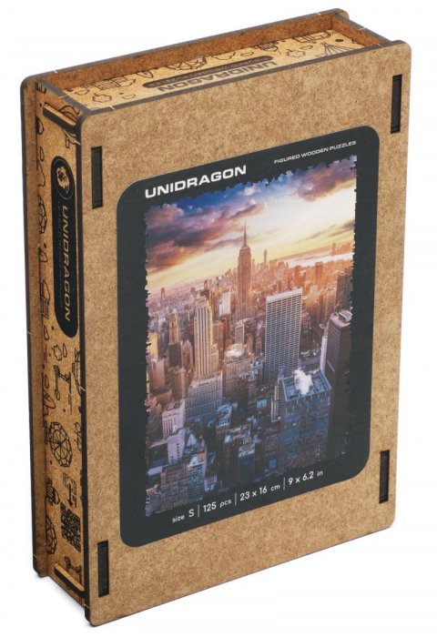 neuveden: Unidragon dřevěné puzzle - Ranní New York velikost S