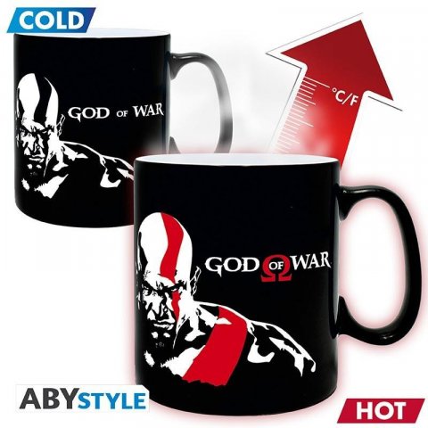 neuveden: God of War Měnící Keramický hrnek - Kratos 320 ml