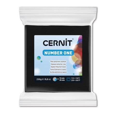 neuveden: CERNIT NUMBER ONE 250g černá neuveden: CERNIT NUMBER ONE 250g černá