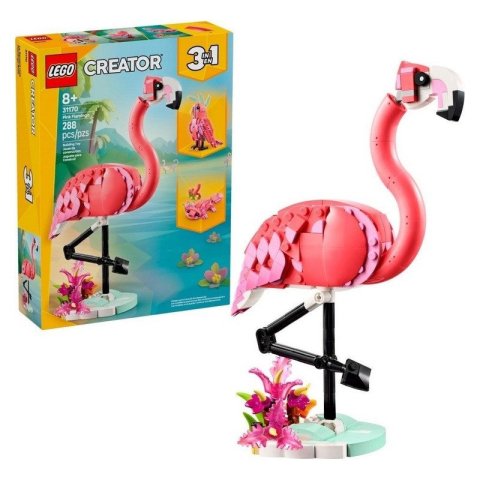 neuveden: LEGO® Creator 3v1 31170 Divoká zvířata: Růžový plameňák