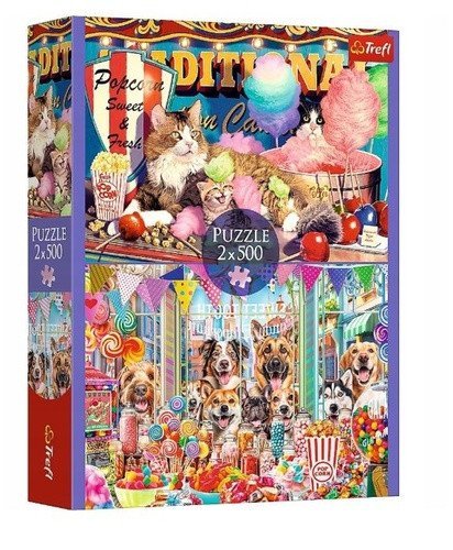 neuveden: Puzzle Chlupatí přátelé 2x500 dílků neuveden: Puzzle Chlupatí přátelé 2x500 dílků