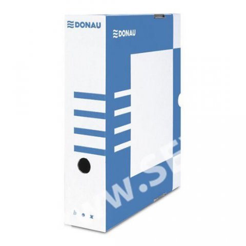neuveden: DONAU archivační box A4 80 mm lepenka - modrý neuveden: DONAU archivační box A4 80 mm lepenka - modrý