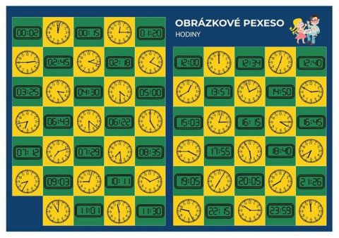 Staněk Martin: Pexeso: Matematika - Hodiny