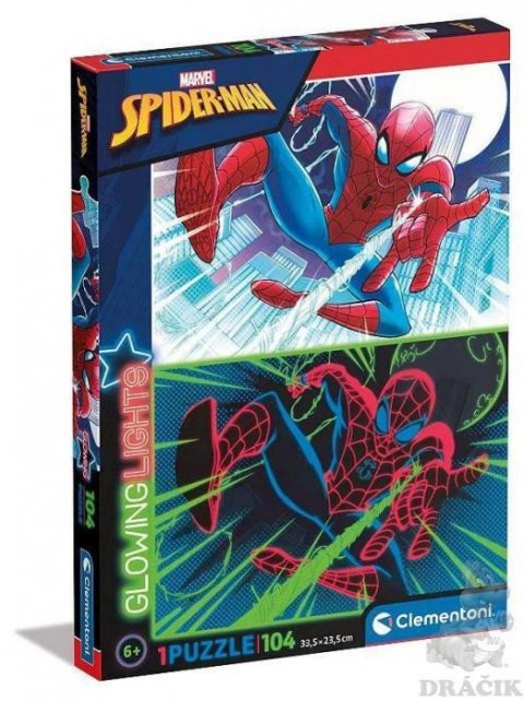 neuveden: Puzzle Marvel: Spiderman 104 dílků, svítící