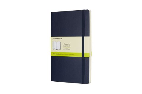 neuveden: Zápisník Moleskine - měkké desky, L, čistý - modrý