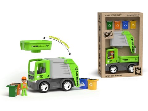 neuveden: ECO MultiGO City 2+1 - Igráček, popelářské auto, popelnice