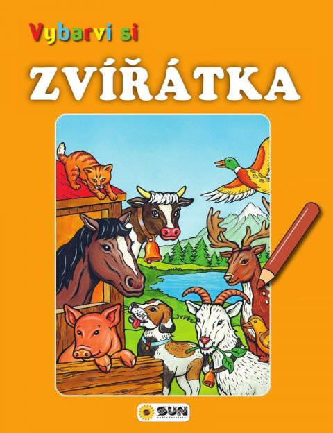 neuveden: Vybarvi si - Zvířátka (oranžové)