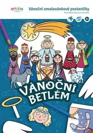 neuveden: Vánoční betlém / Vánoční pohádkové postavičky 3D skládací figurky k dotvoře
