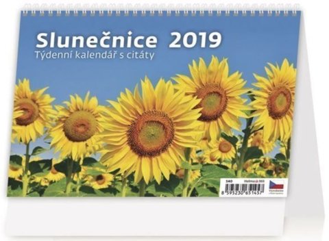 neuveden: Kalendář stolní 2019 - Slunečnice