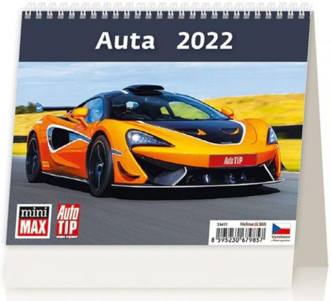 neuveden: Kalendář stolní 2022 - MiniMax Auta