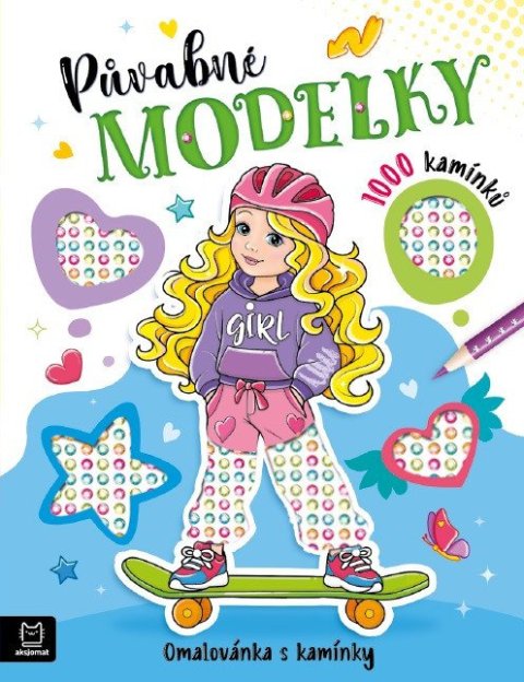 Kaczynska Agata: Půvabné modelky - Omalovánka s kamínky