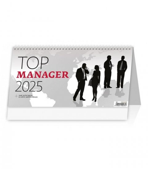 neuveden: Kalendář stolní 2025 - Top Manager