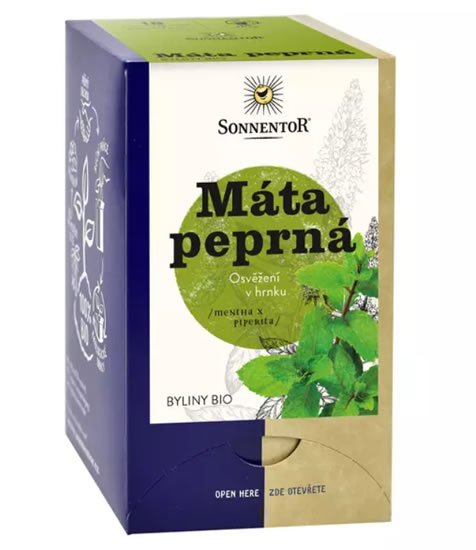 neuveden: Sonnentor - Máta peprná bio čaj porcovaný 18g