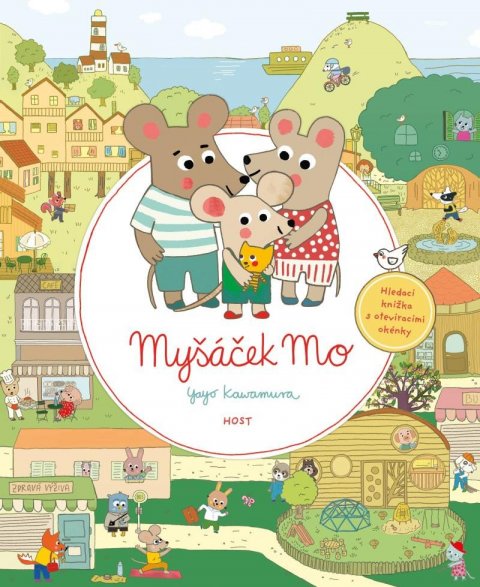 Kawamura Yayo: Myšáček Mo - Hledací knížka s otevíracími okénky Kawamura Yayo: Myšáček Mo - Hledací knížka s otevíracími okénky