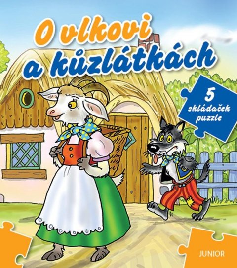 neuveden: O vlkovi a kůzlátkách - 5 skládaček puzzle