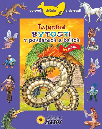 neuveden: Tajuplné bytosti v pověstech a bájích - 8x puzzle, objevuj, skládej a obkre neuveden: Tajuplné bytosti v pověstech a bájích - 8x puzzle, objevuj, skládej a obkre