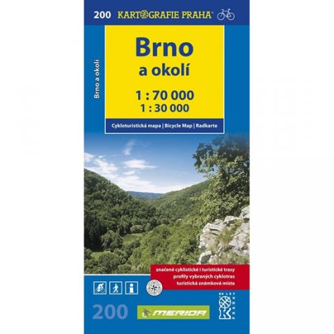 kolektiv autorů: 1: 70T(200)-Brno a okolí (cyklomapa)
