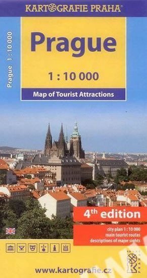 neuveden: Prague - Mapa turistických zajímavostí 1:10 000