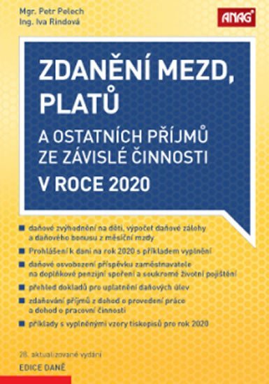 Pelech Petr: Zdanění mezd, platů a ostatních příjmů ze závislé činnosti v roce 2020