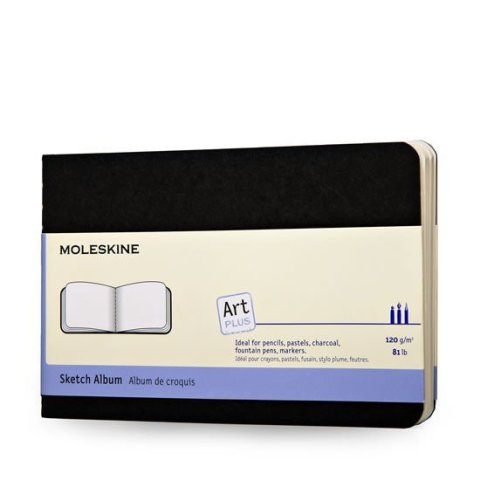 neuveden: Skicář Moleskine Album, S - černý