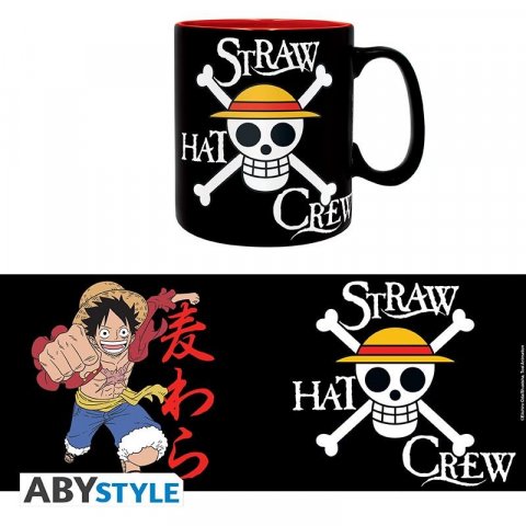 neuveden: One Piece Hrnek keramický - Luffy & Skull 460 ml