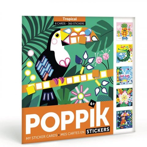 neuveden: Poppik Kreativní samolepkové karty - V džungli neuveden: Poppik Kreativní samolepkové karty - V džungli