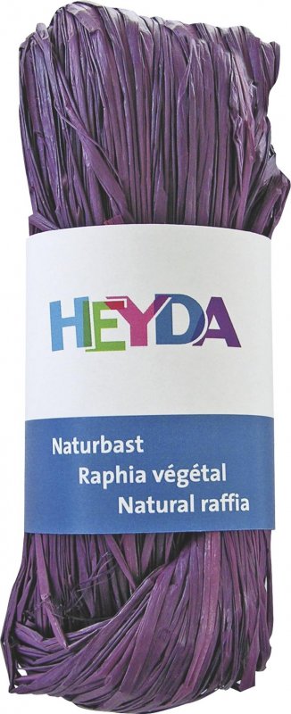 neuveden: HEYDA Přírodní lýko - fialové 50 g