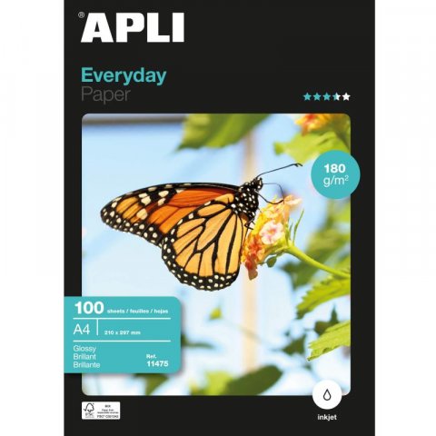neuveden: Apli Everyday A4 fotopapír 180 g