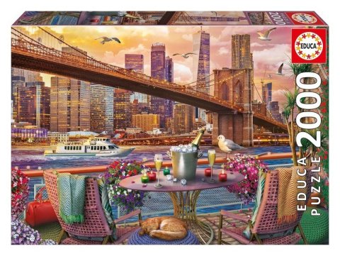 : Puzzle Romantická večeře v New Yorku 2000 dílků