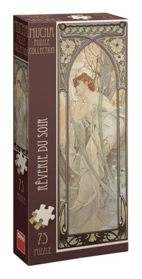 : Alfons Mucha – Snění večera 75 panoramic Puzzle
